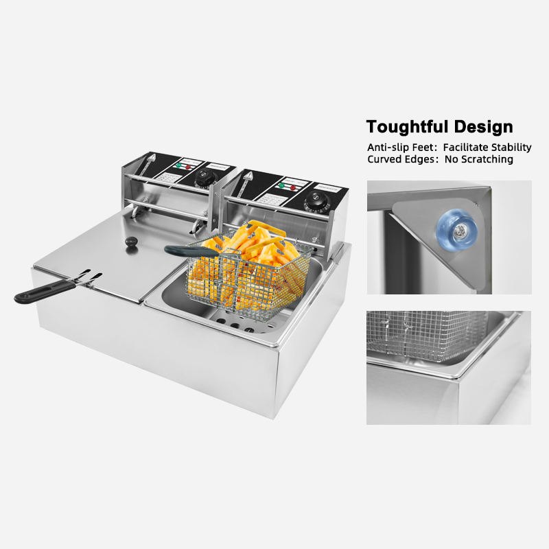 Electric Deep Fryer 6+6 Litre