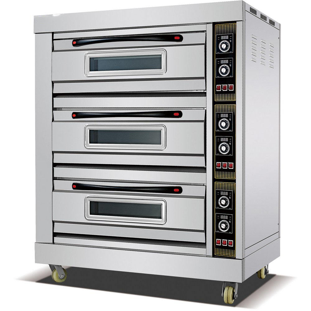 Electric Baking Oven 3 Deck 6 Tray