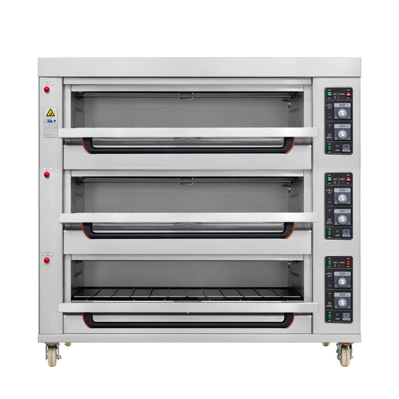 Gas Baking Oven 3 Deck 9 Tray