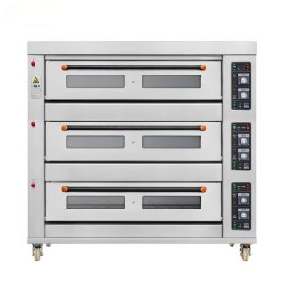 Gas Baking Oven 3 Deck 9 Tray