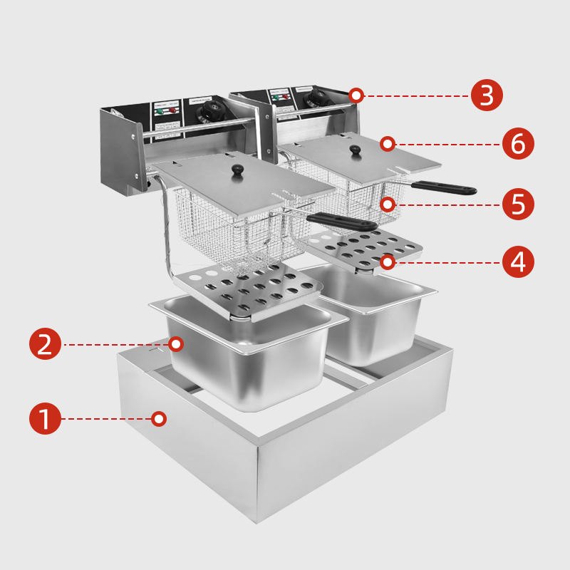Electric Deep Fryer 6+6 Litre