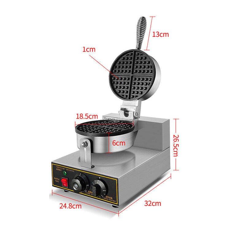 Commercial Round Belgian Waffle Maker