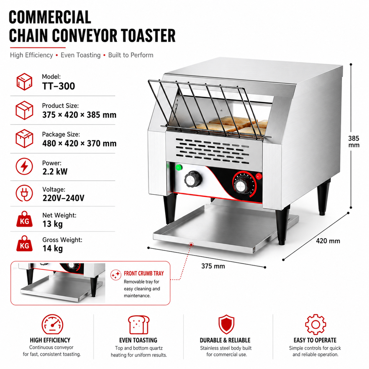 Conveyor Toaster TT-300