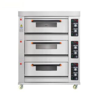 Gas Baking Oven 3 Deck 6 Tray