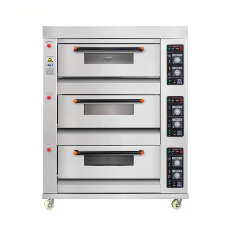 Gas Baking Oven 3 Deck 6 Tray
