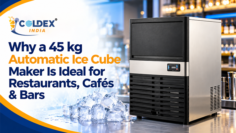 Why a 45 kg Automatic Ice Cube Maker Is Ideal for Restaurants, Cafés & Bars