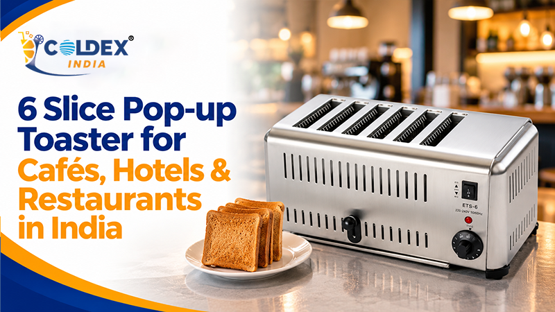 6 Slice Pop-up Toaster for Cafés, Hotels & Restaurants in India